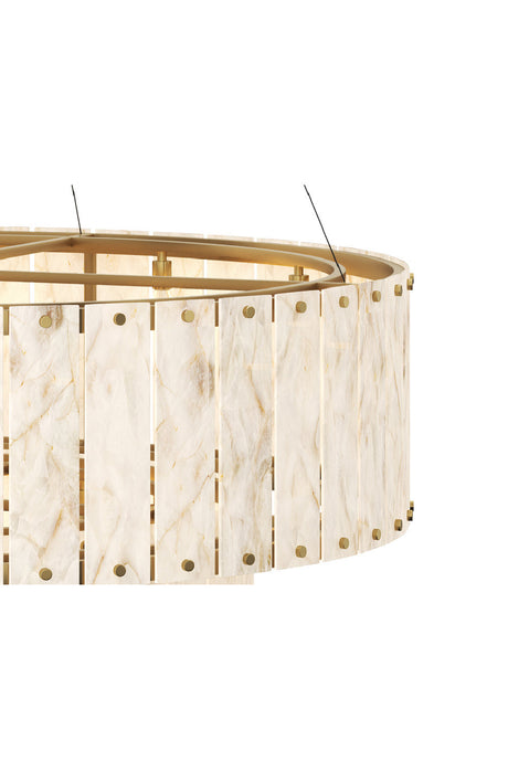 Modern European furniture - 2-Tier Alabaster Chandelier - www.oroa.com