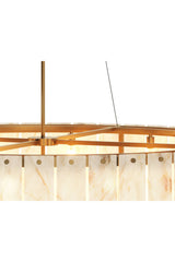 Modern European furniture - 2-Tier Alabaster Chandelier - www.oroa.com
