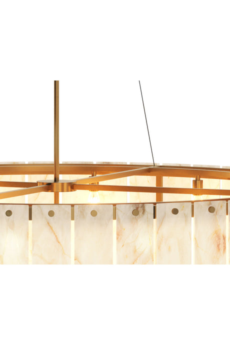Modern European furniture - 2-Tier Alabaster Chandelier - www.oroa.com