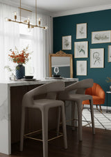 Modern European furniture - Sleek Upholstered Counter Stool - www.oroa.com