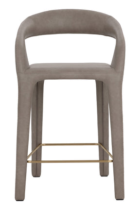 Sleek Upholstered Counter Stool by Splendido Atika