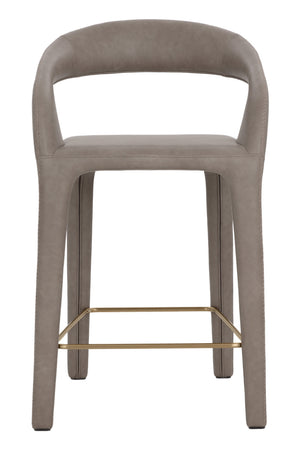 Modern European furniture - Sleek Upholstered Counter Stool - www.oroa.com