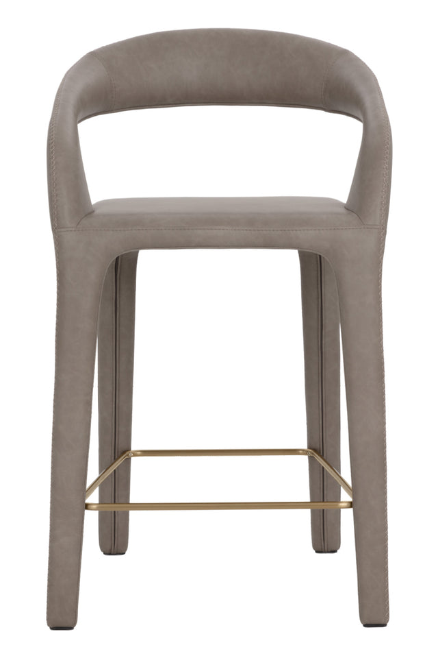 Modern European furniture - Sleek Upholstered Counter Stool - www.oroa.com