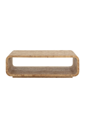 Burl Veneer Coffee Table by Splendido Rowena