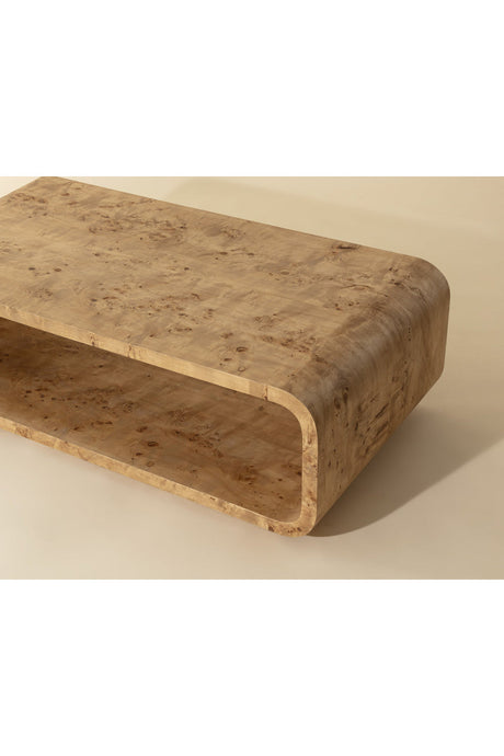 Modern European furniture - Burl Veneer Coffee Table - www.oroa.com