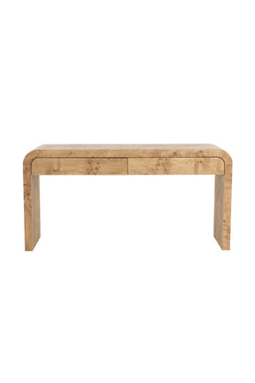 Burl Veneer Console Table by Splendido Rowena