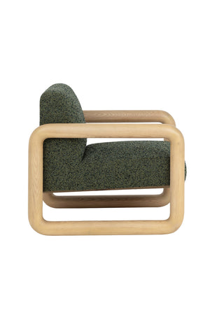 Modern European furniture - Green Textured Fabric Lounge Chair - www.oroa.com