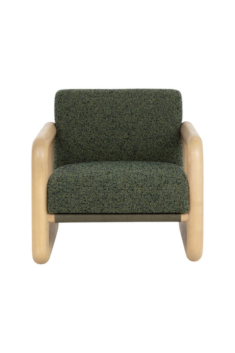 Green Textured Fabric Lounge Chair | Splendido Nubo | Oroa.com