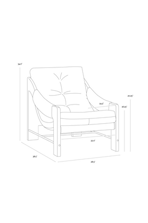 Modern European furniture - Reclined Leather Lounge Chair - www.oroa.com
