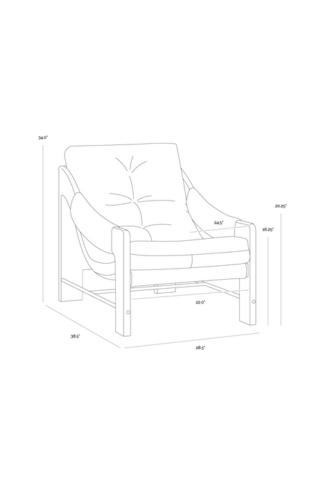 Modern European furniture - Reclined Leather Lounge Chair - www.oroa.com