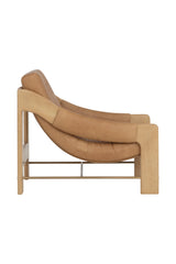Modern European furniture - Reclined Leather Lounge Chair - www.oroa.com