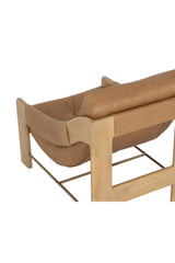Modern European furniture - Reclined Leather Lounge Chair - www.oroa.com
