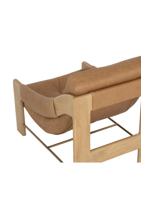 Modern European furniture - Reclined Leather Lounge Chair - www.oroa.com