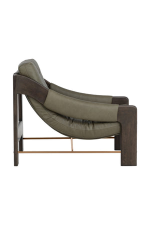 Modern European furniture - Reclined Leather Lounge Chair - www.oroa.com