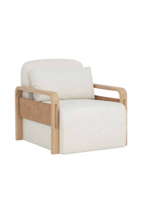 Ash-Framed Swivel Lounge Chair | Splendido Otso | Oroa.com