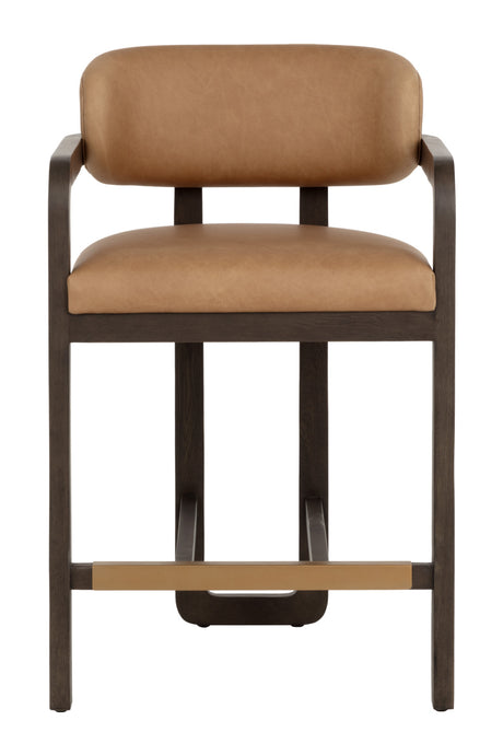 Brown Oak Framed Counter Stool | Splendido Madrone | Oroa.com