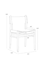 Modern European furniture - Solid Oak Wood Dining Chair - www.oroa.com