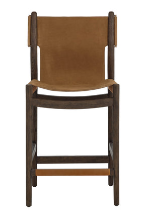 Brown Nubuck Leather Counter Stool by Splendido Argus