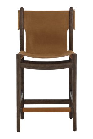 Brown Nubuck Leather Counter Stool | Splendido Argus | Oroa.com