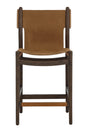 Modern European furniture - Brown Nubuck Leather Counter Stool - www.oroa.com