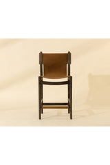 Modern European furniture - Brown Nubuck Leather Counter Stool - www.oroa.com