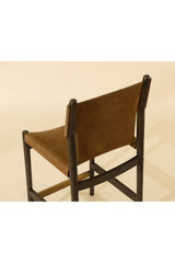 Modern European furniture - Brown Nubuck Leather Counter Stool - www.oroa.com