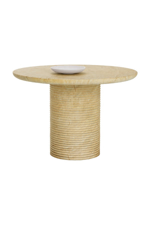 Modern European furniture - Round Indoor/Outdoor Marble Effect Dining Table - www.oroa.com