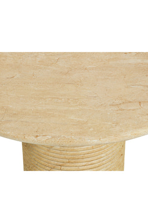 Modern European furniture - Round Indoor/Outdoor Marble Effect Dining Table - www.oroa.com
