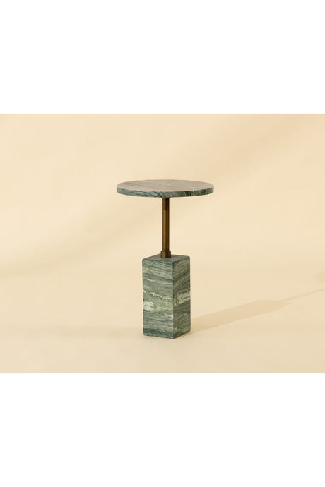 Modern European furniture - Marble-Look Indoor/Outdoor End Table - www.oroa.com