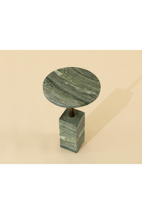 Modern European furniture - Marble-Look Indoor/Outdoor End Table - www.oroa.com