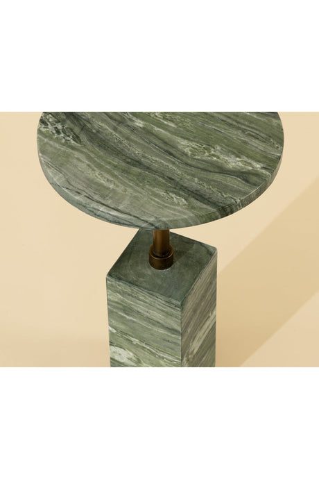 Modern European furniture - Marble-Look Indoor/Outdoor End Table - www.oroa.com