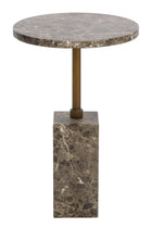 Modern European furniture - Marble-Look Indoor/Outdoor End Table - www.oroa.com
