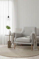Modern European furniture - Marble-Look Indoor/Outdoor End Table - www.oroa.com