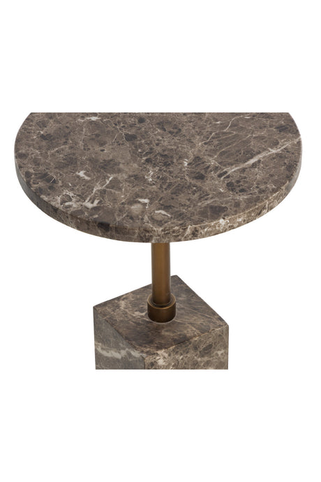 Modern European furniture - Marble-Look Indoor/Outdoor End Table - www.oroa.com