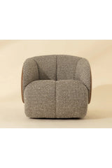 Modern European furniture - Boucle Swivel Lounge Chair - www.oroa.com