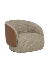 Modern European furniture - Boucle Swivel Lounge Chair - www.oroa.com