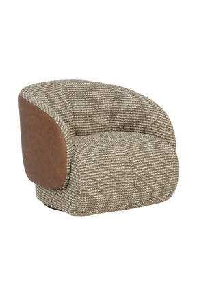 Boucle Swivel Lounge Chair by Splendido Camie Accent Chair