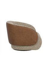 Modern European furniture - Boucle Swivel Lounge Chair - www.oroa.com