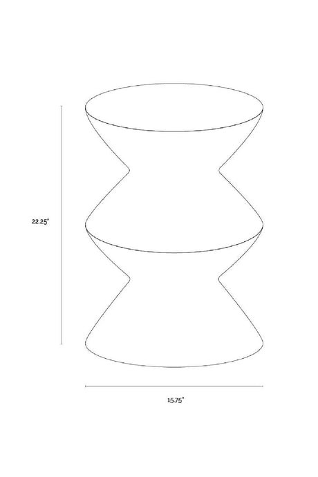 Modern European furniture - Layered Concrete Indoor/Outdoor End Table - www.oroa.com