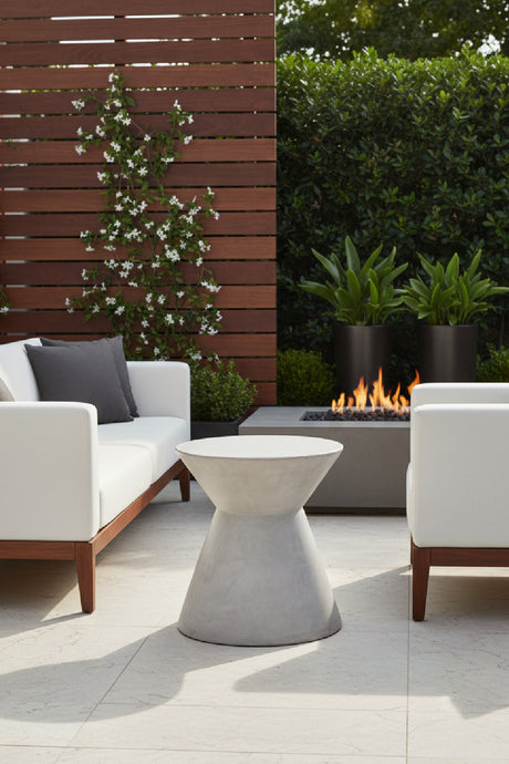 Modern European furniture - Concrete Indoor/Outdoor End Table - www.oroa.com