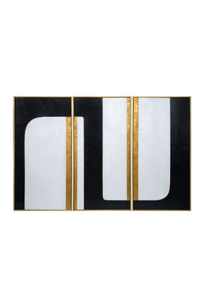 Refined Abstract Canvas Set (3) by Splendido The Path Art Print