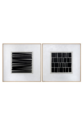Contemporary Canvas Art Set (2) by Splendido Split Personality Art Print