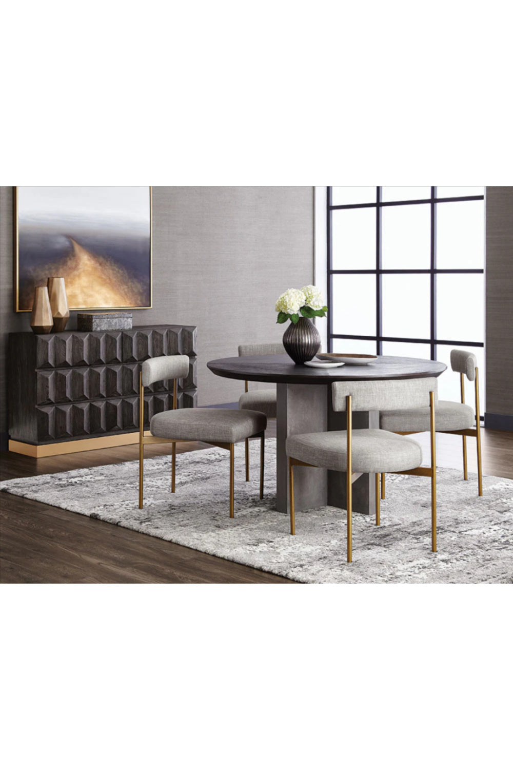 Contemporary Abstract Art with Gold Frame | Splendido Autumn Silence | Oroa.com