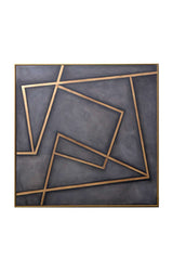 Modern European furniture - Gold Lines Framed Art - www.oroa.com