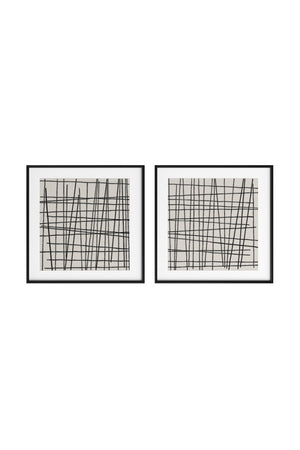 Minimalist Line Art Set (2) | Splendido Crosshatch | Oroa.com