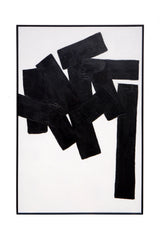 Modern European furniture - Black Abstract Painting - www.oroa.com