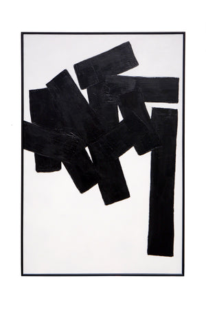 Black Abstract Painting | Splendido Building Blocks | Oroa.com