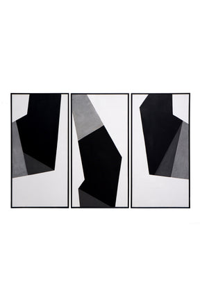 Contemporary Geometric Triptych Art Set (3) by Splendido Geo Forms Art Print