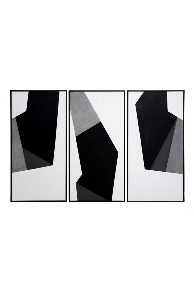 Contemporary Geometric Triptych Art Set (3) | Splendido Geo Forms | Oroa.com