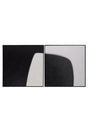 Modern European furniture - Geometric Abstract Wall Art Set (2) - www.oroa.com